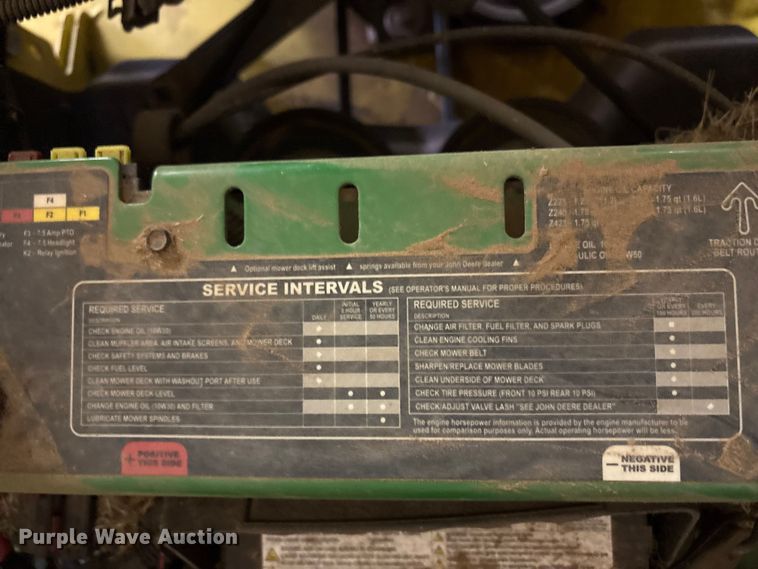 image for item EU4694 2011 John Deere EZtrak ZTR lawn mower