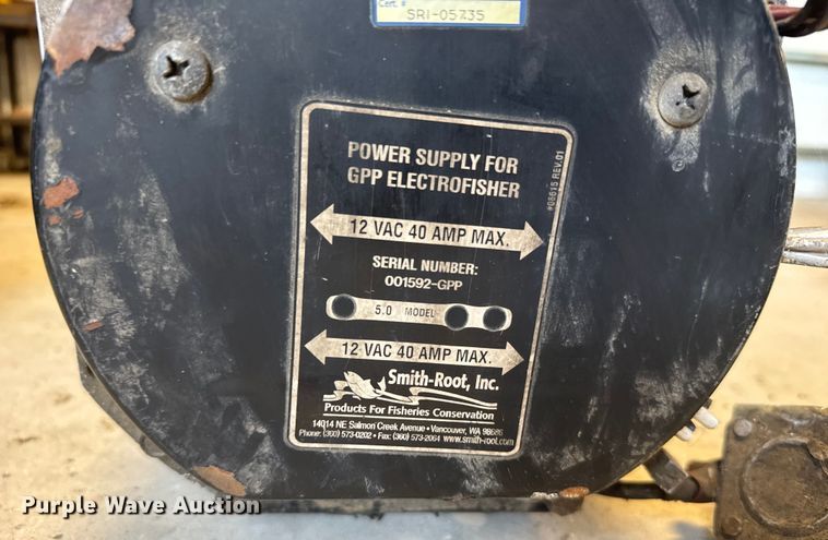 image for item EU6039 Smith Root 5.0 Power supply for GPP Electrofisher