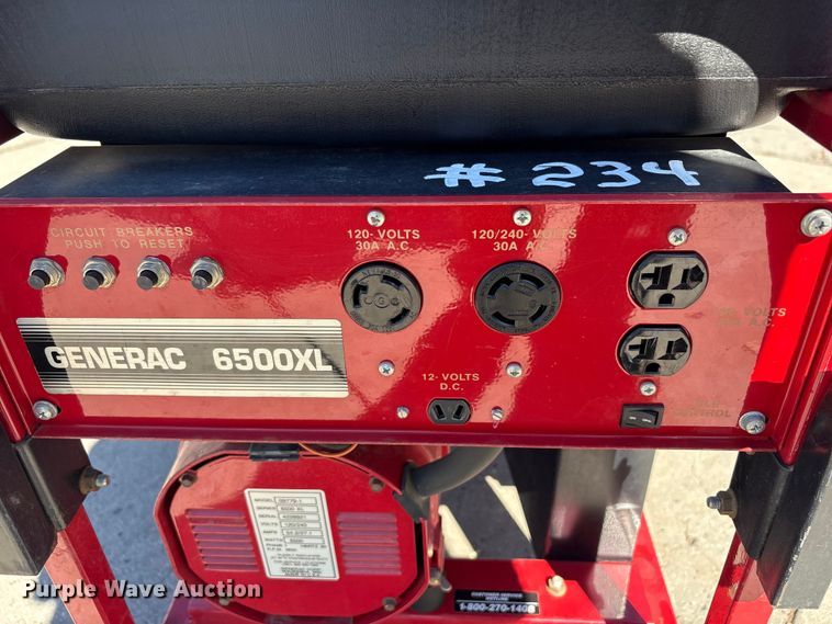 image for item EU8511 Generac 6500XL generator