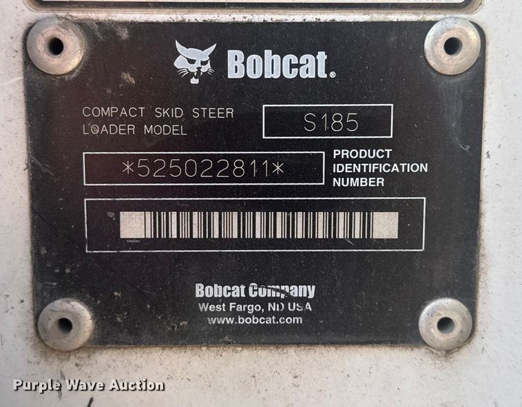 image for item EV1879 2005 Bobcat S185 skid steer loader