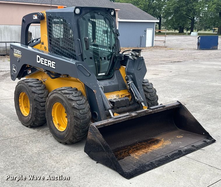 MINI CARGADOR SOBRE RUEDAS 2010 JOHN DEERE 328D