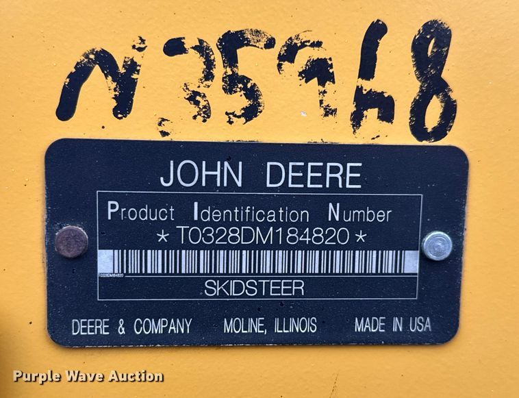 image for item EV1903 2010 John Deere 328D  skid steer loader