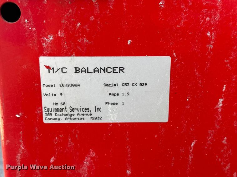image for item EV1939 Snap-On EEWB308A motorcycle tire balancer
