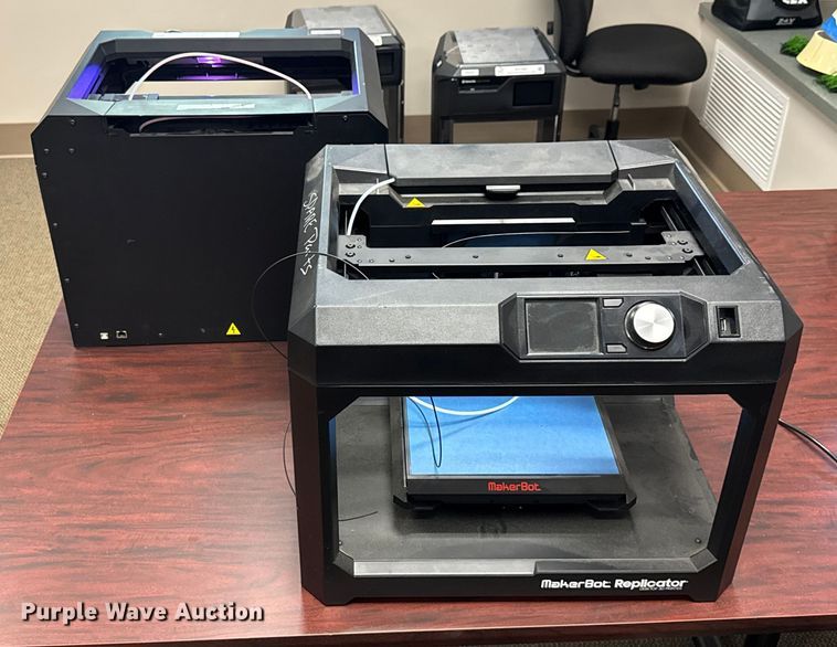 image for item EV1980 (2) MakerBot Replicator 3D printers