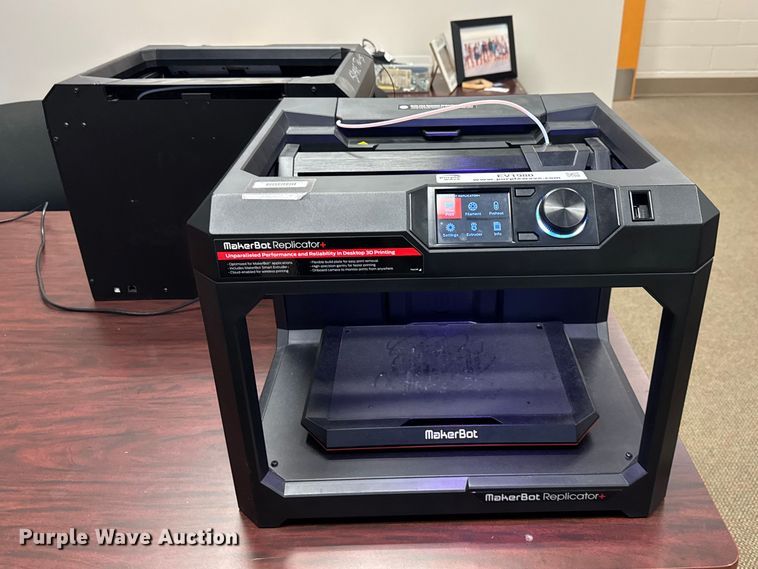 image for item EV1980 (2) MakerBot Replicator 3D printers