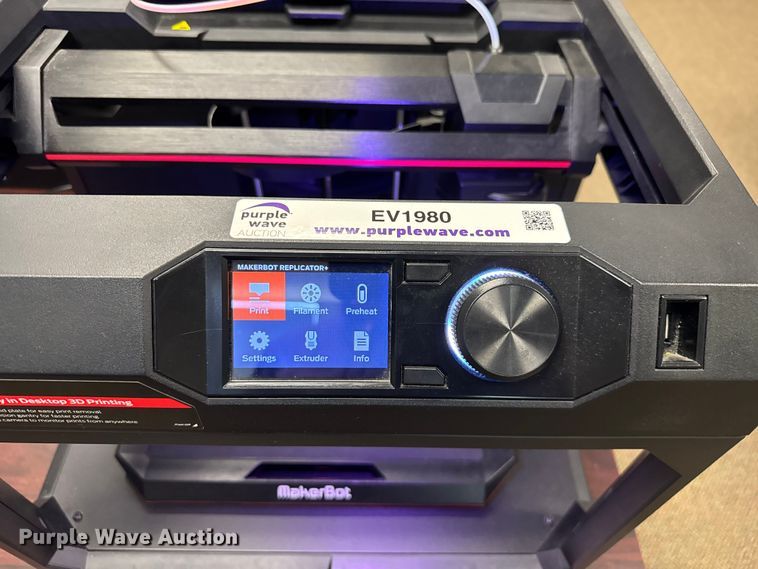 image for item EV1980 (2) MakerBot Replicator 3D printers