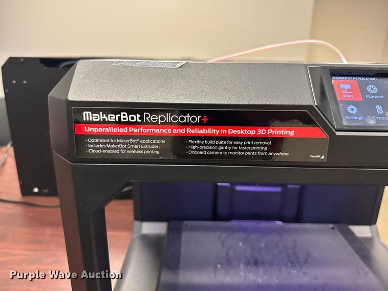 image for item EV1980 (2) MakerBot Replicator 3D printers