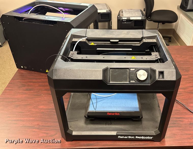 image for item EV1980 (2) MakerBot Replicator 3D printers