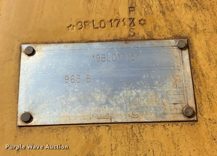 image for item EV3035 1997 Caterpillar 963B track loader