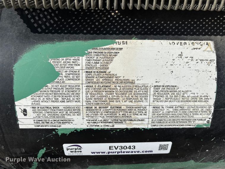 image for item EV3043 Speedaire air compressor