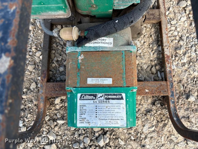 image for item EV3044 Coleman 544000R generator