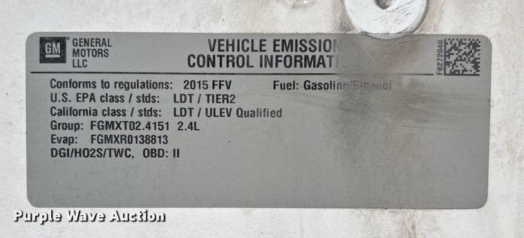 image for item EV3062 2015 Chevrolet Equinox SUV