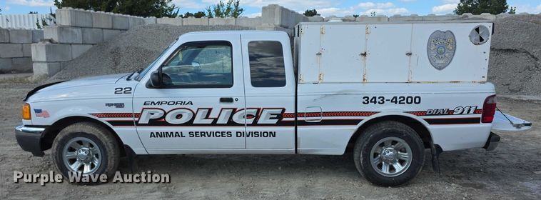 image for item FI0515 2002 Ford Ranger xlt SuperCab animal control pickup truck