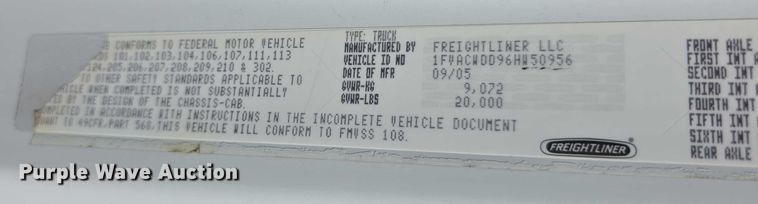 image for item FI0517 2006 Freightliner  ambulance