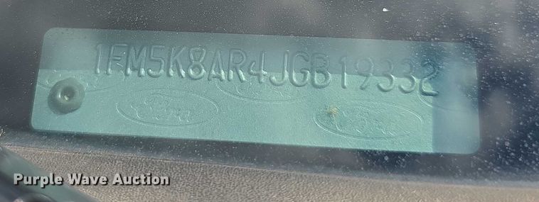 image for item FI0527 2018 Ford Explorer Police Interceptor  SUV