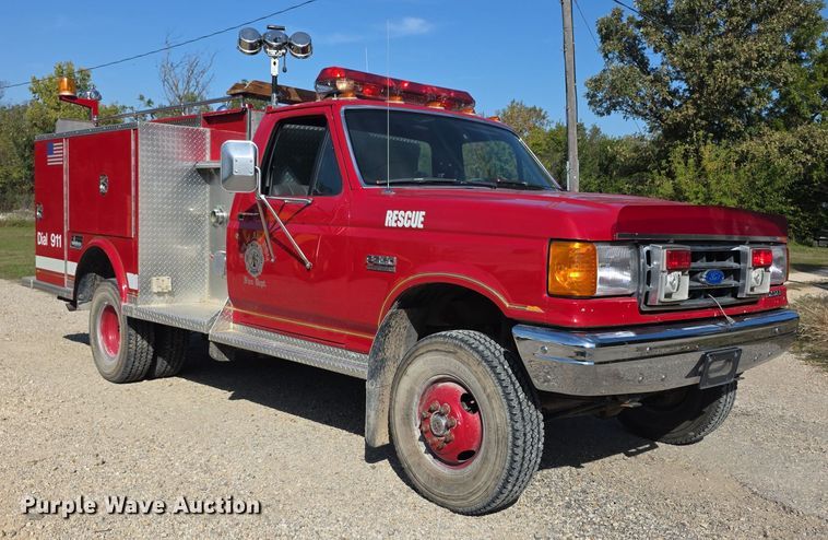 image for item FI0531 1991 Ford F350 Custom rescue vehicle