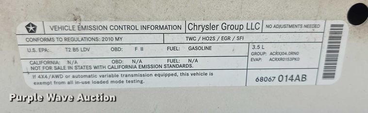 image for item FI0536 2010 Dodge Journey SXT SUV