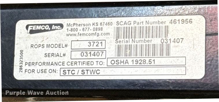 image for item GH9324 Scag STC48V-19KAI ZTR lawn mower