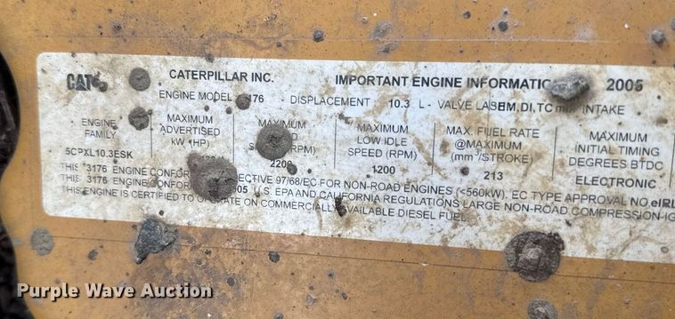 image for item GH9401 2006 Caterpillar 140H motor grader