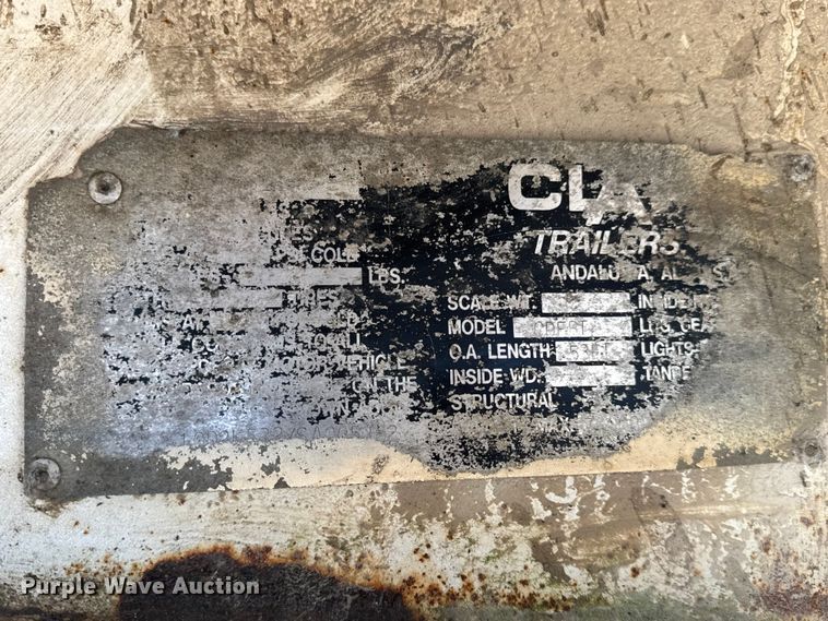 image for item DO2287 1995 Clark CDFBT sprayer trailer