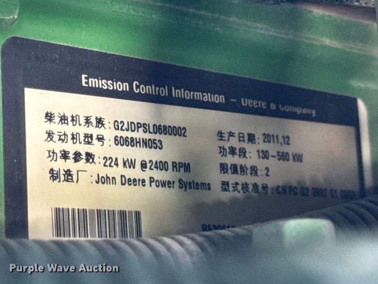 image for item DO2366 2012 John Deere 4730 sprayer