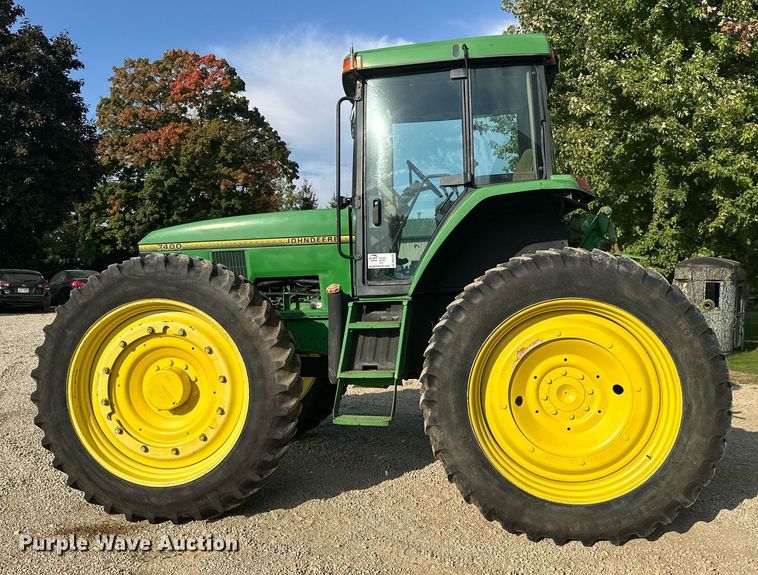 image for item DV0643 1996 John Deere 7400 MFWD tractor