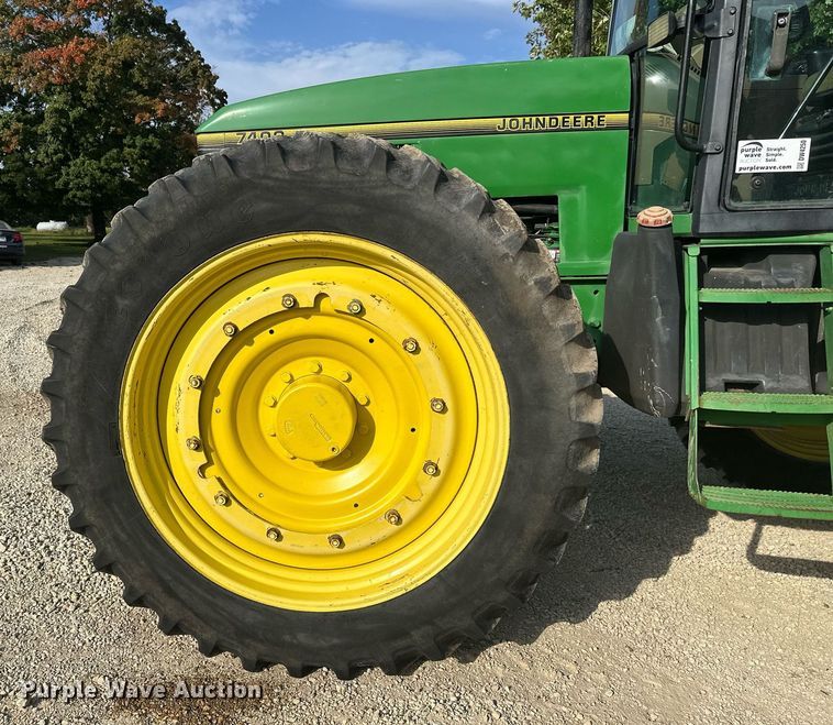 image for item DV0643 1996 John Deere 7400 MFWD tractor