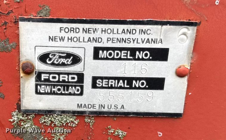 image for item DY8221 New holland 116 swather / windrower