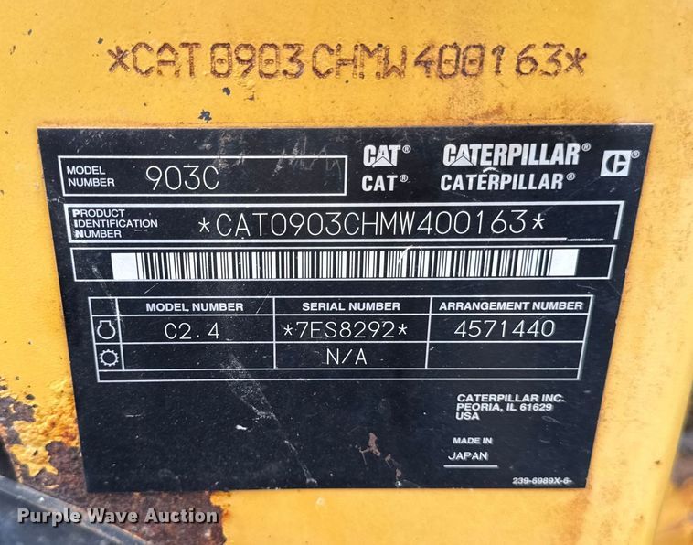 image for item EA1882 2015 Caterpillar 903C wheel loader