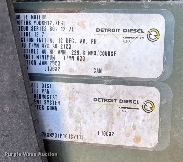 image for item ED2257 2000 Kenworth T800 fertilizer delivery truck