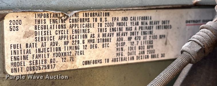 image for item ED2257 2000 Kenworth T800 fertilizer delivery truck