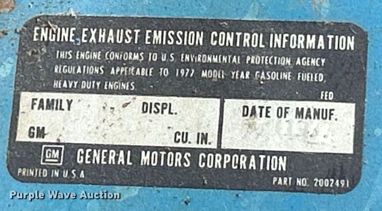 image for item EK8407 1977 Chevrolet C65 grain truck