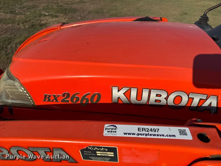 image for item ER2497 2008 Kubota BX2660 MFWD tractor