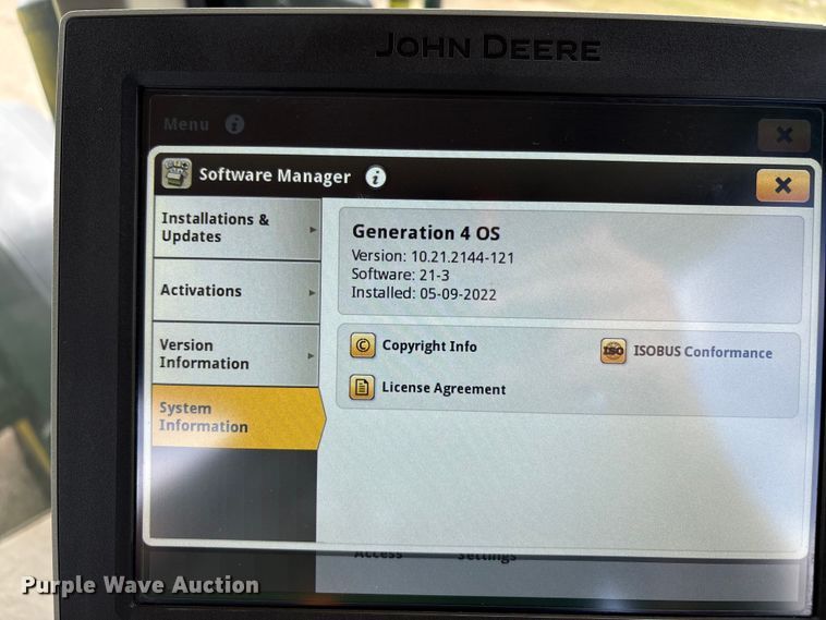 image for item EU4663 2020 John Deere 8R250 MFWD tractor