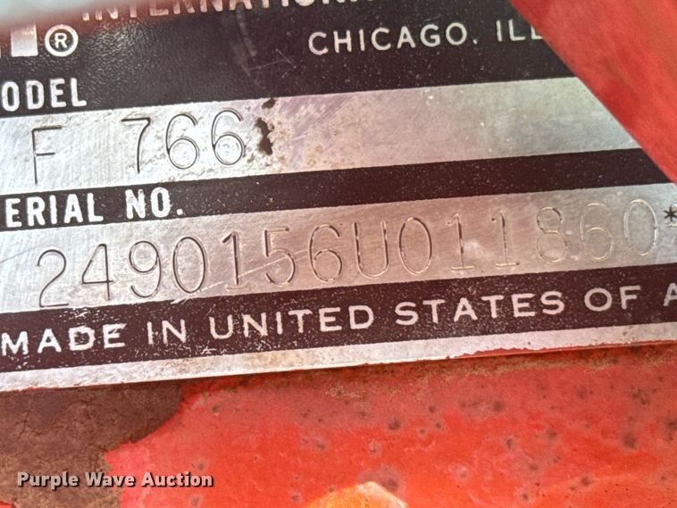 image for item EU6005 1975 International F 766 tractor