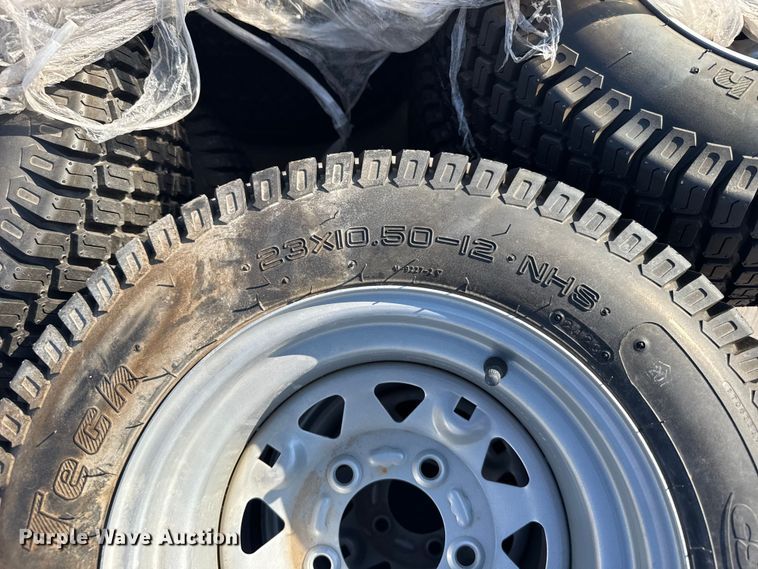 image for item EU6053 Protec Approximately 64 23x10.5-12 tires and wheels