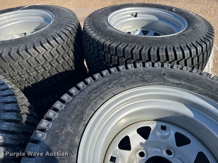 image for item EU6053 Protec Approximately 64 23x10.5-12 tires and wheels