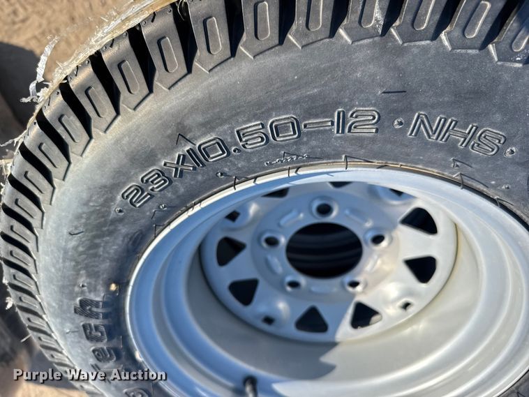 image for item EU6053 Protec Approximately 64 23x10.5-12 tires and wheels