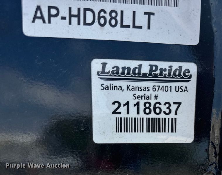 image for item EU6068 Land Pride AP-HD68LLT skid steer bucket