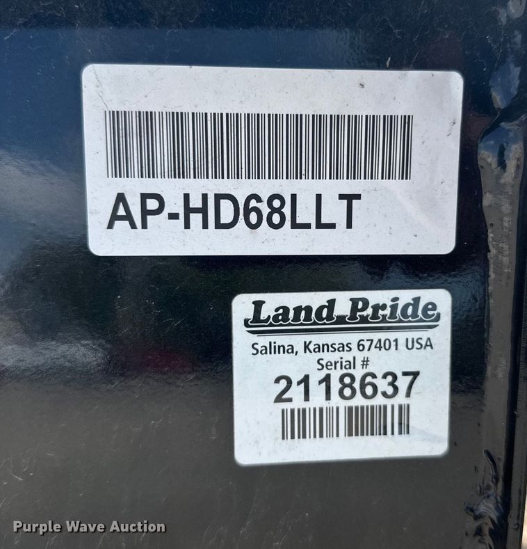 image for item EU6068 Land Pride AP-HD68LLT skid steer bucket