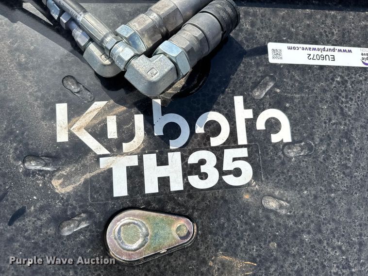 image for item EU6072 Kubota TH35 skid steer tilt hitch plate