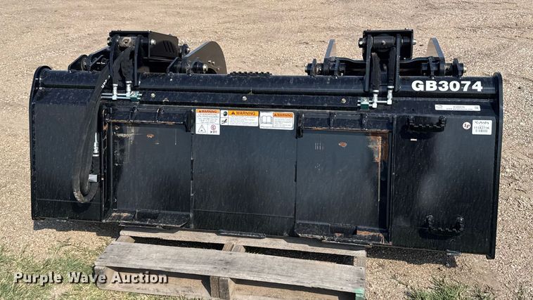 image for item EU6076 Kubota GB3074 skid steer grapple bucket