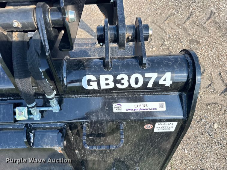 image for item EU6076 Kubota GB3074 skid steer grapple bucket