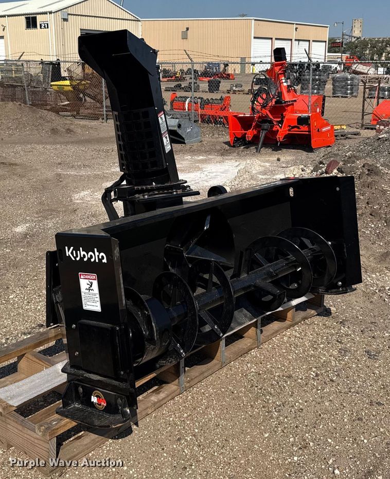 image for item EU6080 Kubota SBL2574 skid steer snowblower