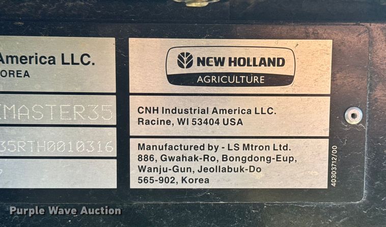 image for item EV1952 2017 New Holland Workmaster 35 MFWD tractor