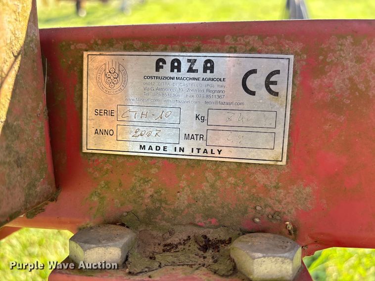 image for item EV3027 2007 Faza hay rake