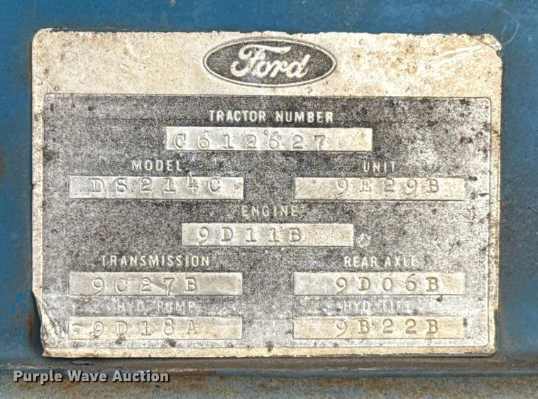 image for item GH9371 Ford 4600 tractor