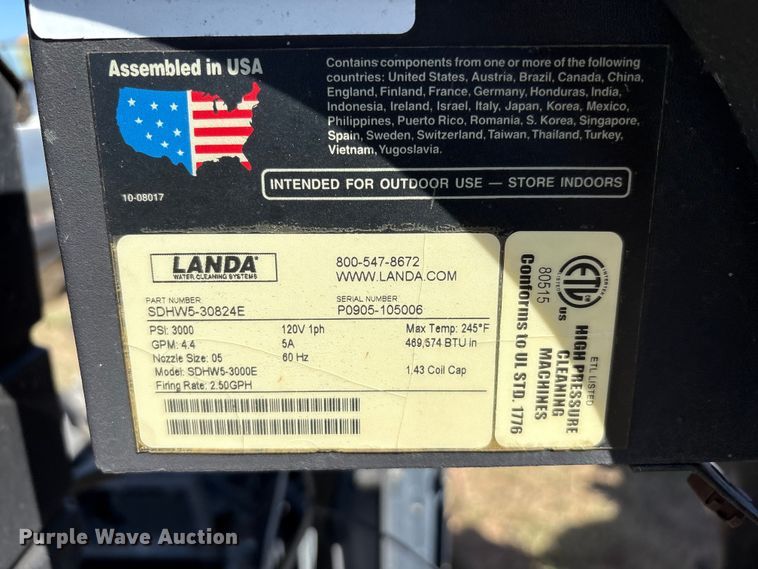 image for item IE9223 (2) Land SDHW5-30824E hot pressure washers