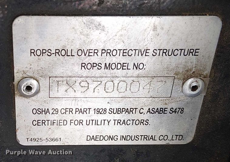 image for item YA0831 2017 Kioti PX1153 MFWD tractor