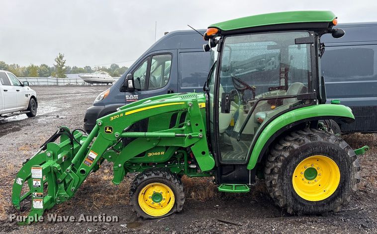 image for item YA1155 2017 John Deere 3046R MFWD tractor